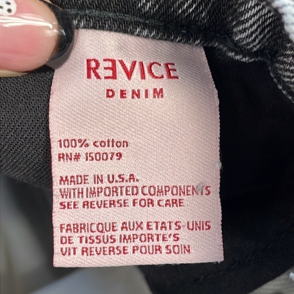 Revice True Love Checkmate Jeans Grey White Straight Button Fly Sz 26 - Picture 12 of 16